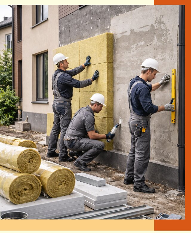 Утепление таунхауса в Кинели от 7335 руб/м2 — комплекс под ключ | ТепломастерКнл