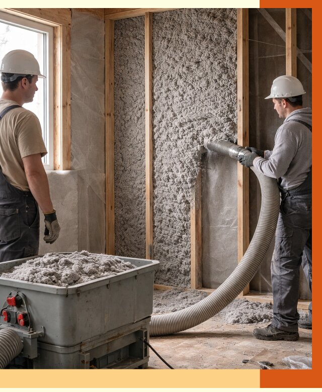 Утепление каркасного дома эковатой в Кинели от 1834 руб. | ТепломастерКнл