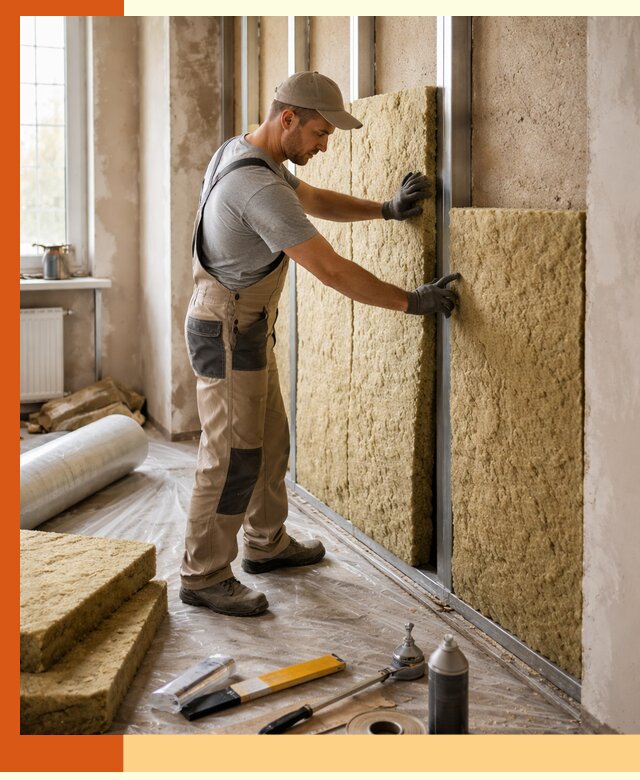 Утепление квартиры в Кинели — комплексная теплоизоляция стен и полов