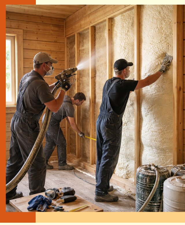 Утепление бани пенополиуретаном (ППУ) в Кинели