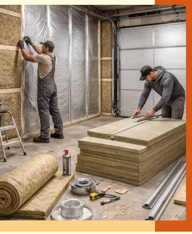 Утепление гаража в Кинели от 4585 руб/м2 — комплексное утепление ворот и стен | ТепломастерКнл