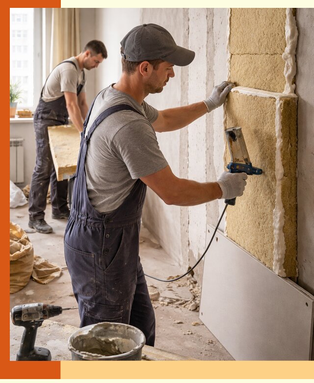 Утепление стен изнутри в Кинели — качественно и эффективно