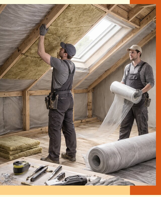 Утепление крыши изнутри мансарды в Кинели от 4279 руб./м² | ТепломастерКнл