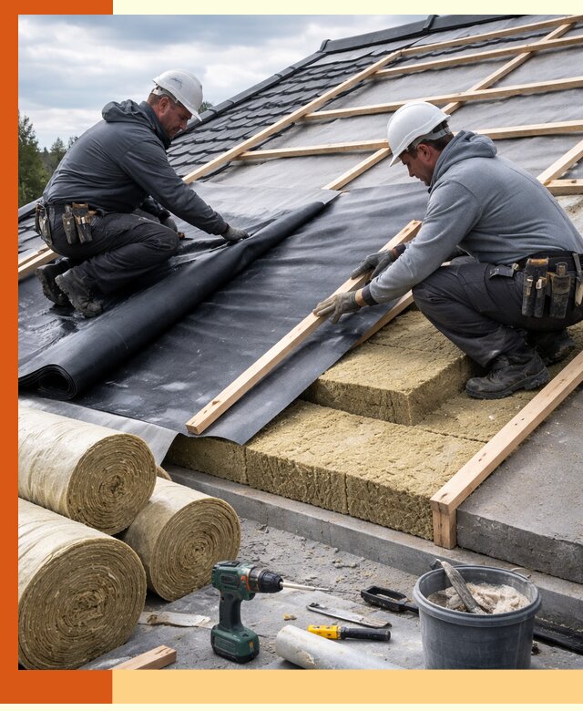 Утепление крыши снаружи в Кинели: профессиональная теплоизоляция