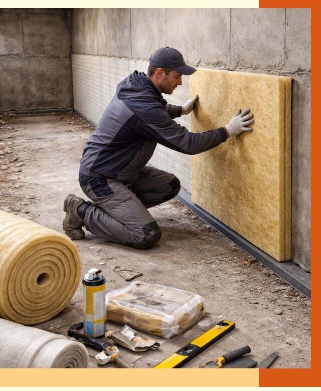 Утепление фундамента изнутри в Кинели от 4279 руб./м2 — работы под ключ | ТепломастерКнл