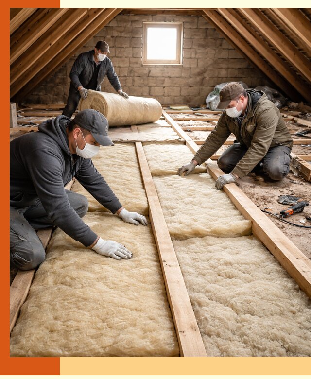 Утепление чердака в Кинели — профессиональная теплоизоляция кровли