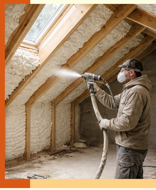 Утепление мансарды ППУ в Кинели быстро и надежно