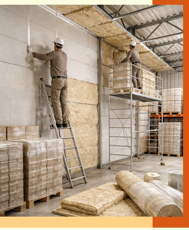 Утепление склада готовой продукции в Кинели от 1987 руб./м2 — комплексно | ТепломастерКнл