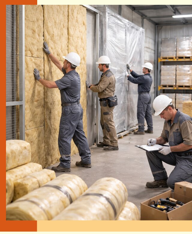 Утепление склада готовой продукции в Кинели качественно и быстро