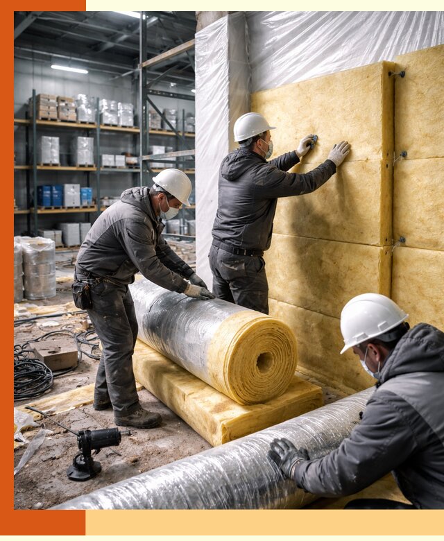 Утепление склада химсырья в Кинели: безопасная и эффективная изоляция