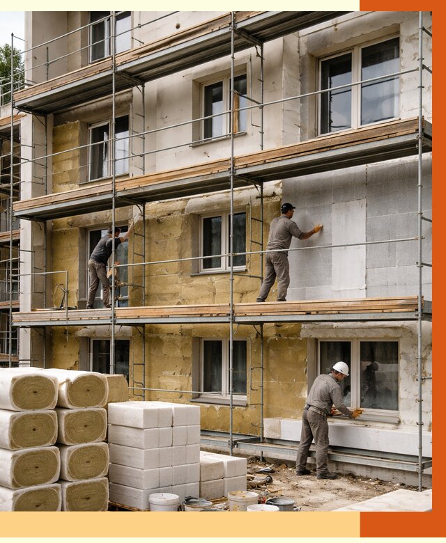 Утепление гостиницы в Кинели от 7335 руб./м2 — комплексно, ППУ, под ключ | ТепломастерКнл