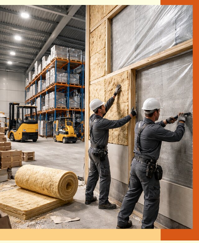 Утепление склада с техникой в Кинели от 4279 руб./м2 — комплексно под ключ | ТепломастерКнл