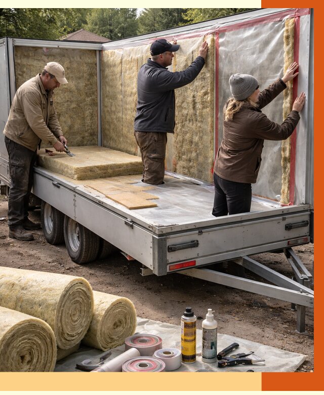 Утепление прицепа в Кинели под ключ от 12735 руб. — комплекс от ТепломастерКнл