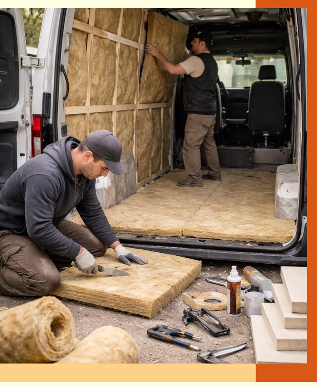 Утепление кемпера в Кинели под ключ от 12226 руб. — профессионально | ТепломастерКнл