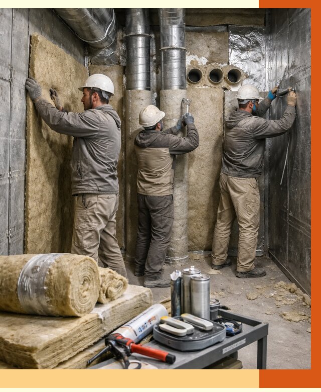 Утепление венткамеры в Кинели под ключ от 1477 руб. — профессионально | ТепломастерКнл