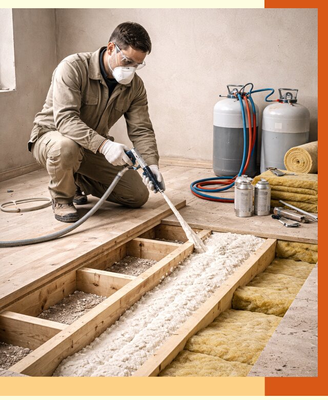 Заполнение полостей межэтажного перекрытия в Кинели от 4279 руб. | ТепломастерКнл