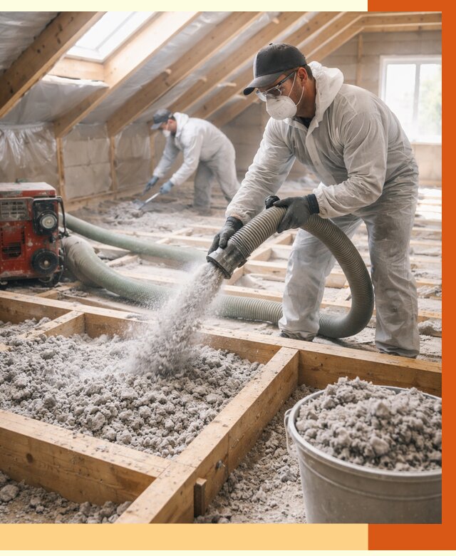 Утепление эковатой в Кинели от 3005 руб./м2 — монтаж и задувка | ТепломастерКнл