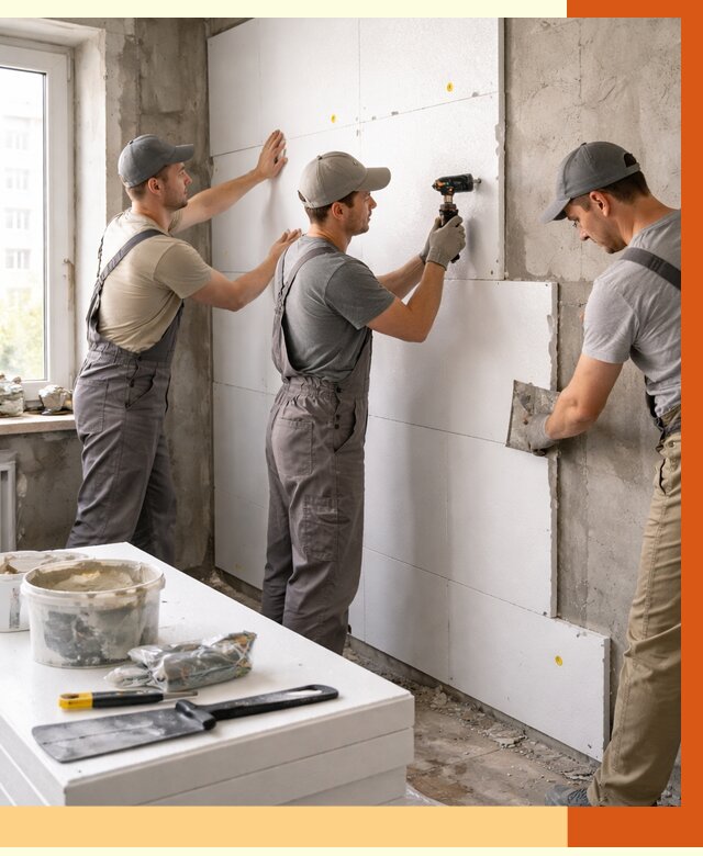 Утепление пенопластом домов и стен в Кинели от 1885 руб. — ТепломастерКнл