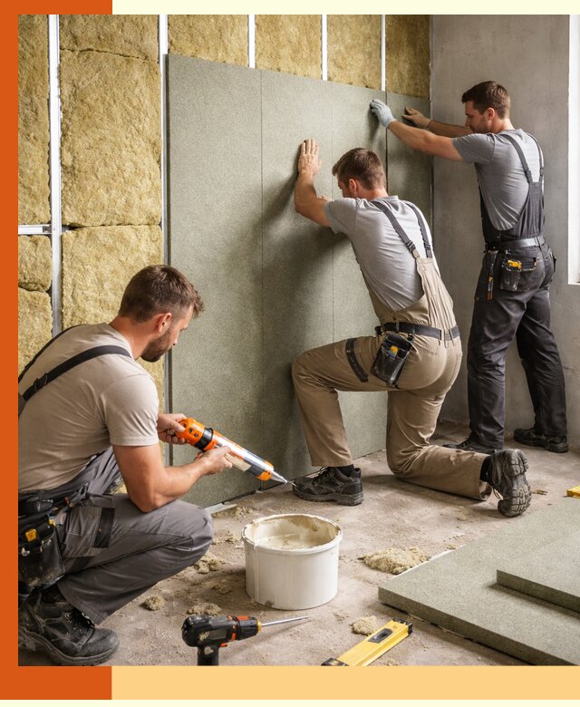 Профессиональная шумоизоляция стен в Кинели для квартир и домов