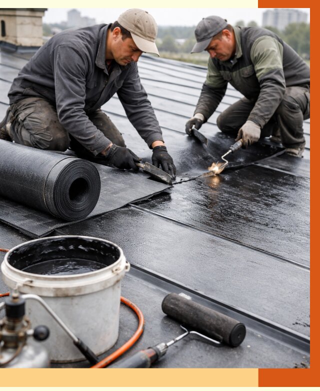 Гидроизоляция фальцевой кровли в Кинели от 7641 руб. под ключ | ТепломастерКнл