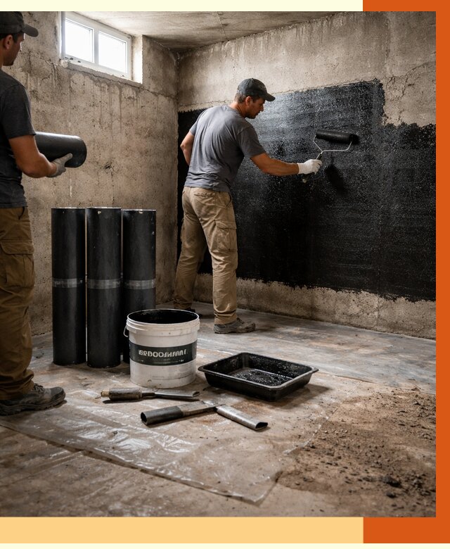 Гидроизоляция подвала в Кинели от 3566 руб. под ключ | Профессионально — ТепломастерКнл
