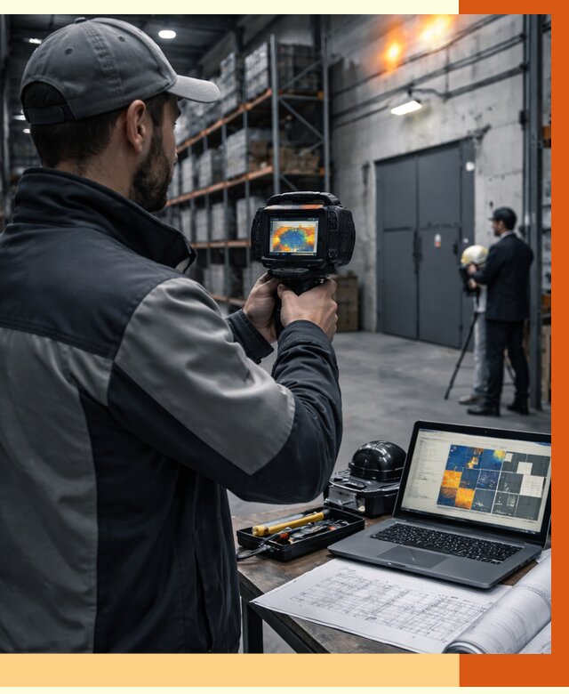 Тепловизионное обследование склада в Кинели от 6622 руб. | ТепломастерКнл